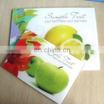 wholesale cutting board anti slip glass chopping board