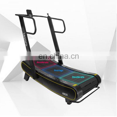 green new brand eco-friendly gym treadmill Innovative Manual Mechanical curved exercise equipment non-motorized running machine