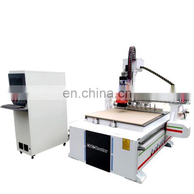 Made in China straight row tool change engraving machine ATC 1325 machine