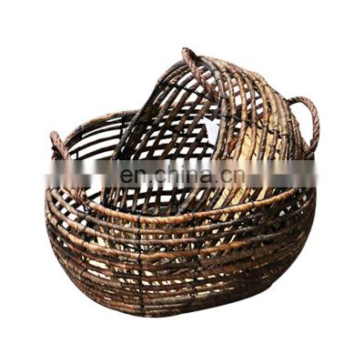 K&B Amazon hot sale Wholesale Eco-friendly handmade cane willow wicker kids rattan storage basket baskets with handle