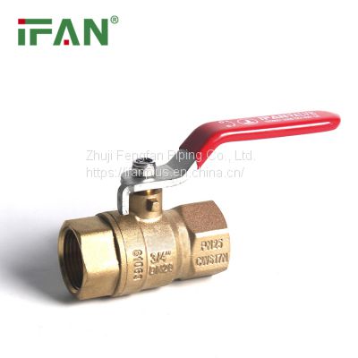 IFAN Customized Color Female Threaded Brass Ball Valve PN25 Water Ball Valve