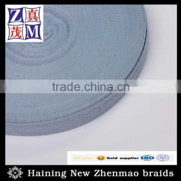 grey color 100% polyester inelastic flat luggage belt wholesale ribbon