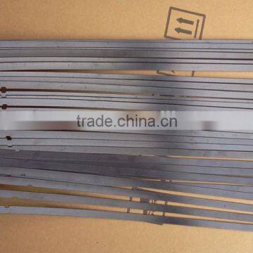 Auto parts wiper blade with pet coating