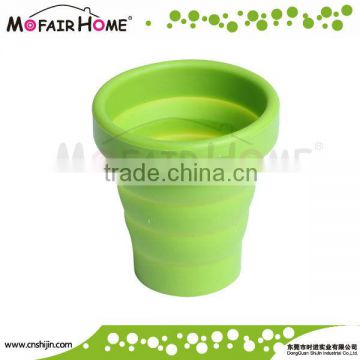 Food grade round shaped silicone foldable cups (FD006-1)