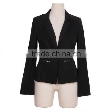 Formal lady fashion long sleeve tops overalls dress oem clothes design