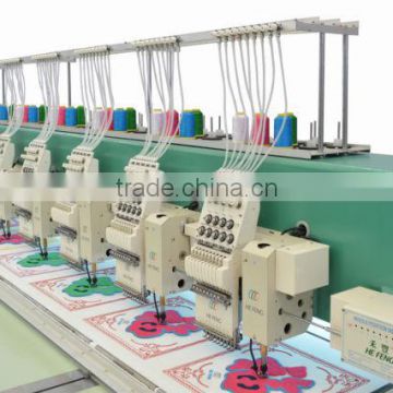 Mixed 15 Heads Chenille And Flat Embroidery Machine With Servo Motor