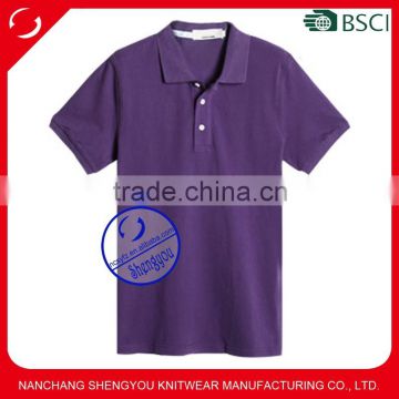 Custom wholesale cheap plain blank polo shirt for men