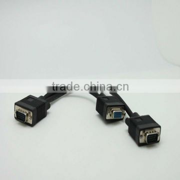 VGA utp 15pin Female to two VGA Male cable