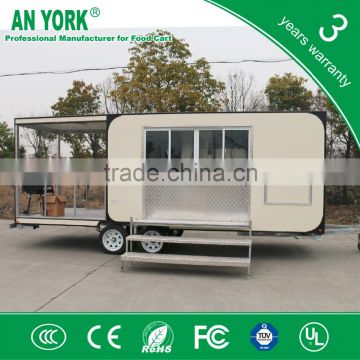 FV-68 food truck on street running food truck with vedio manufacturering food truck