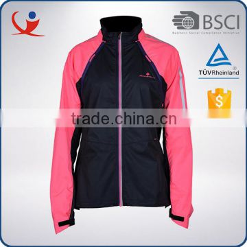 2014 wholesale ladies custom waterproof cycling nylon jacket fabric