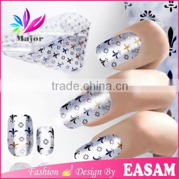 2016 hot sell dot design nail transfer foil diy nail art stickers