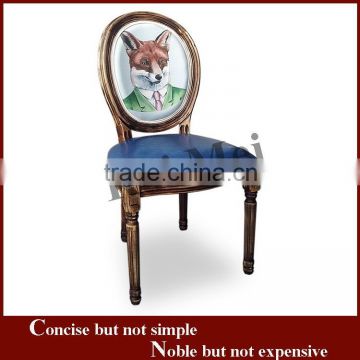 China manufacturer hotel restaurant modern cheap ghost metal louis dining chair