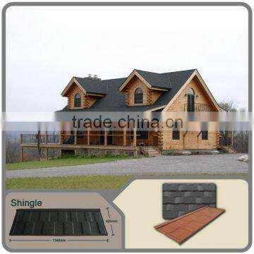 stone coated steel galvanized sheet metal roofing shingles/tin roof colors with stone granules coated metal roofing sheets