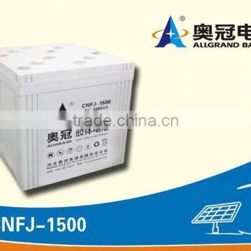 Sealed Rechargeable AGM Lead Acid Battery 2V 1500ah UPS Battery for Solar Battery