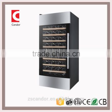 Candor 2016 New Model 78 Bottles Compressor Decorative Wine Cooler Refrigerator JC-230A1E