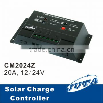 CM20 10A 12V/24V Intelligent Solar charge controller suitable for home and streetlight use, PWM controller