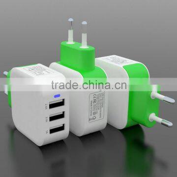 Top selling 2016 latest 5V,5.5a smart usb port wall charger