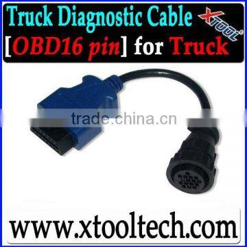 [xtool]truck 16 pin obd cable /truck connector