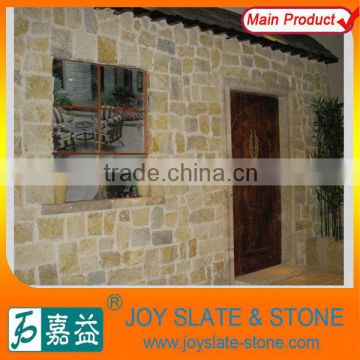 classic yellow limestone eco-friendly exterior wall brick