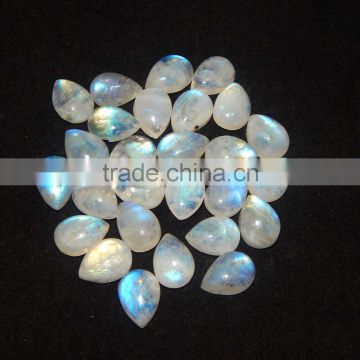 Rainbow Moonstone Pear Cellibrated Cabochon