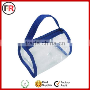 Environmental small transparent pvc cosmetic bag with printing