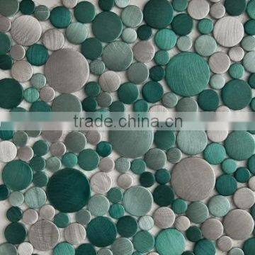 aluminum mosaic, art design metal mosaic, home design mosaics (PMMS046)