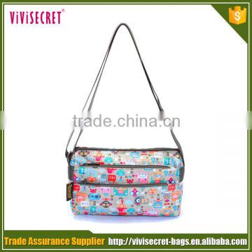 China manufacturer custom logo nylon shoulder bag promotional bicycle messenger bag for lady