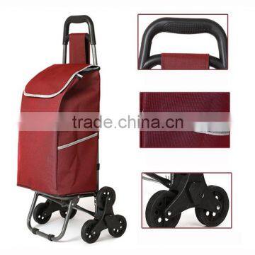 six wheels foldable shopping trolley bag