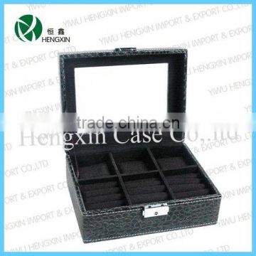 Leather gift boxes for watches and jewellery luxury watch packaging box