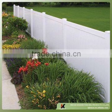 6ft highx8ft wide white color vinyl privacy fence