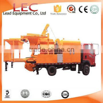 LJBC40 L1 40m3/h capacity diesel concrete pump with mixer