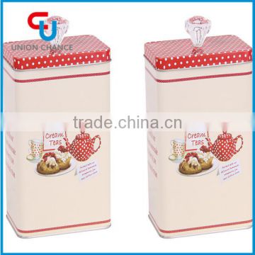 Sweet tea sugar-storage tin box