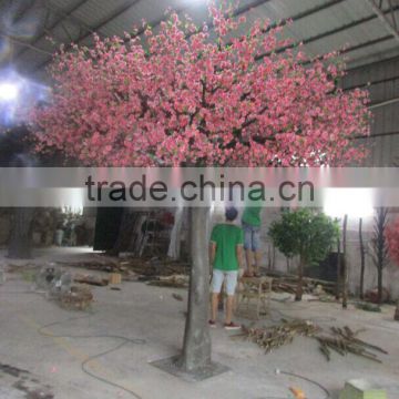 2016 artificial peach flower trees manufacture hot sale flower trees for sale