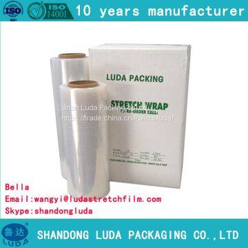 Factory wholesale anti tear transparent pallet packaging film