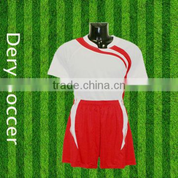 Dery high quality soccer uniform free design with good price