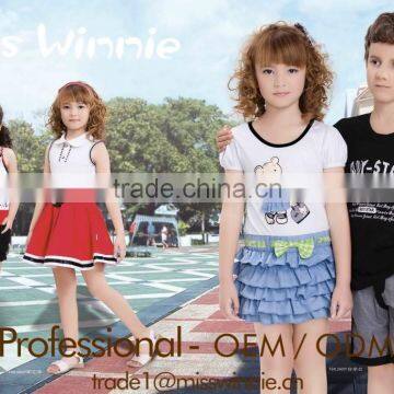 western style children's summer wear clothing