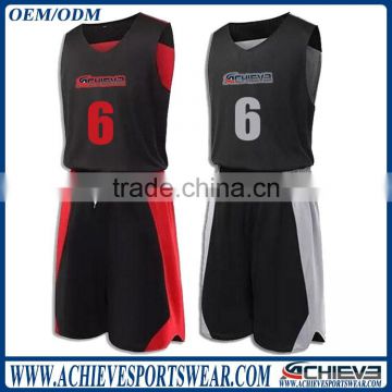 wholesale blank custom cheap reversible basketball jerseys
