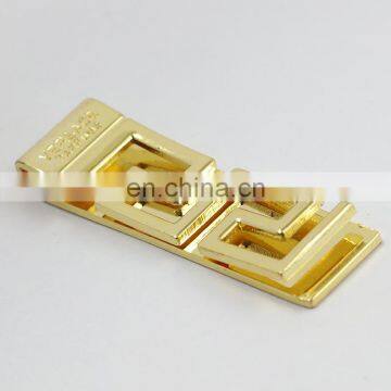 wholesale custom logo 18k gold plated blank stainless steel metal money clip