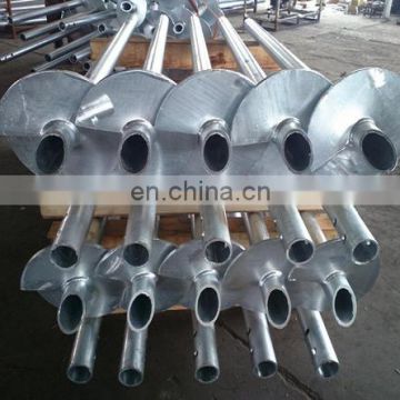 HDG forged earth screw helical anchor pile