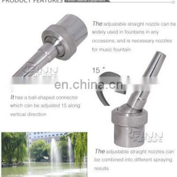 Easy install stainless steel dancing effect water fountain spray nozzles water jet fountain nozzles