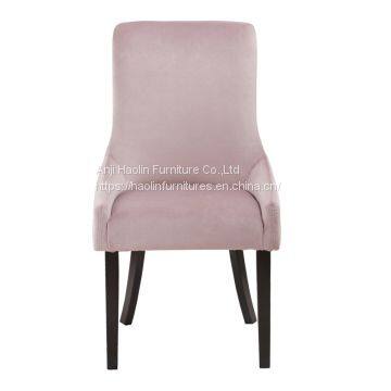 Velvet Dining Chair,Restaurant Chair,Solid Wood Accent Chair HL-7043