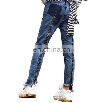 High Waist Jeans Push Up Pants Blue New Slim Denim Ladies Woman Cotton Customized