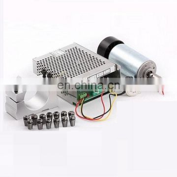 HONGJUN 300W Air Cooled Spindle Motor Spindle Speed Power Converter & 52mm Clamp 13pcs ER11 Collet For Engraving.