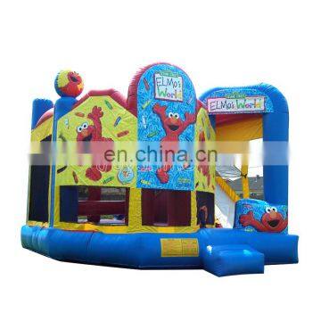 5 In 1 Sesame Street Bounce House Combo Inflatable Jumping Castle Bouncer For Kids