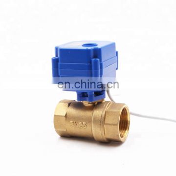 DN15 DN20 mini CWX15n 2 way brass ss304 5v 3.6v 12v 24v 110v    mini electric motorized water ball valve for water irrigation