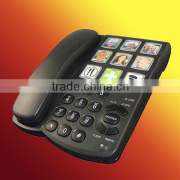 Big button big pictures corded speaker phone