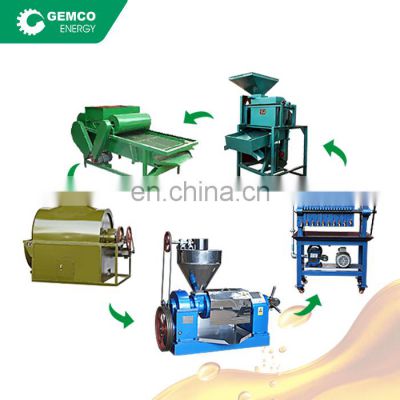 1~5 tons small vegetable oil plant use mini oil seed oil milling machine