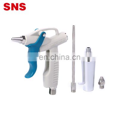 SNS XAR Series cleaning hand tool interchangeable nozzle plastic compressed pneumatic air duster blow gun with trigger handle