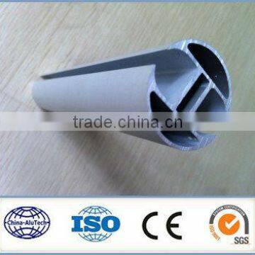 2014 China manufacture anodized/powder coated aluminum curtain pipe/pipes