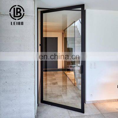 Aluminum Double Glazed Swing Pivot French Revolving Entry Door